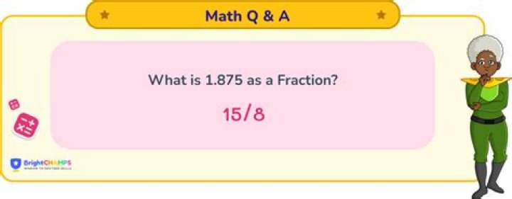1.875 as a fraction