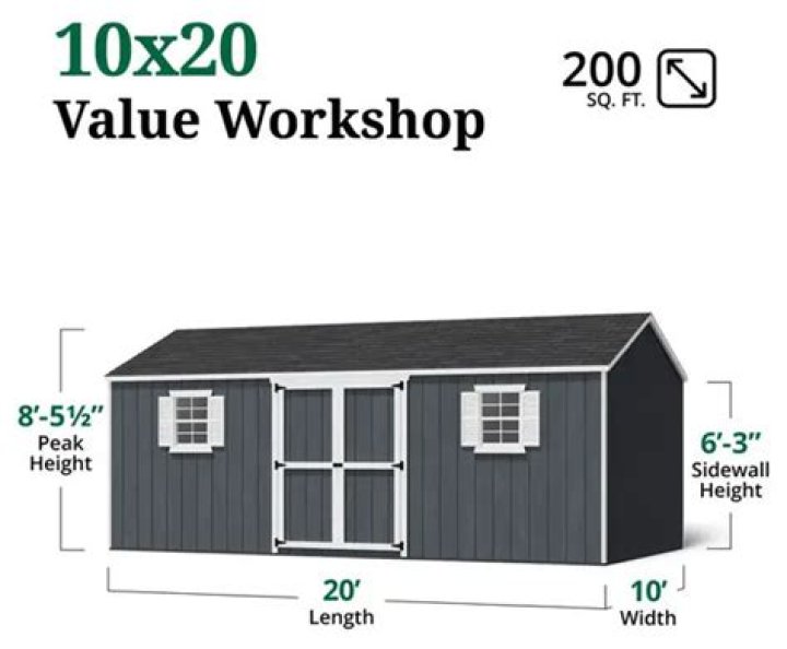 10×20 shed