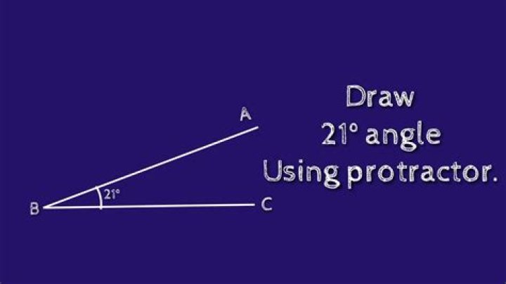 21 degree angle