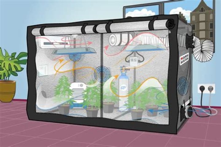 4×4 grow tent ventilation setup