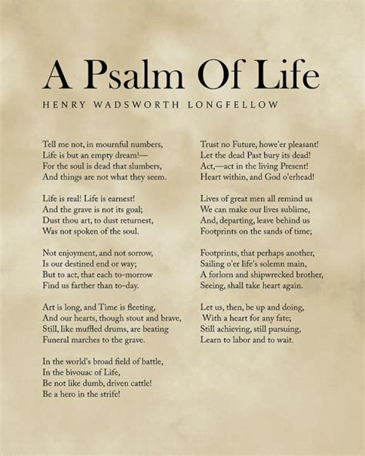 a psalm of life