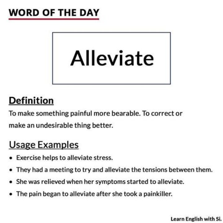 alleviate meaning