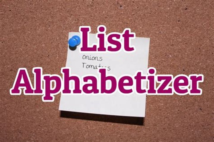 alphabetize list