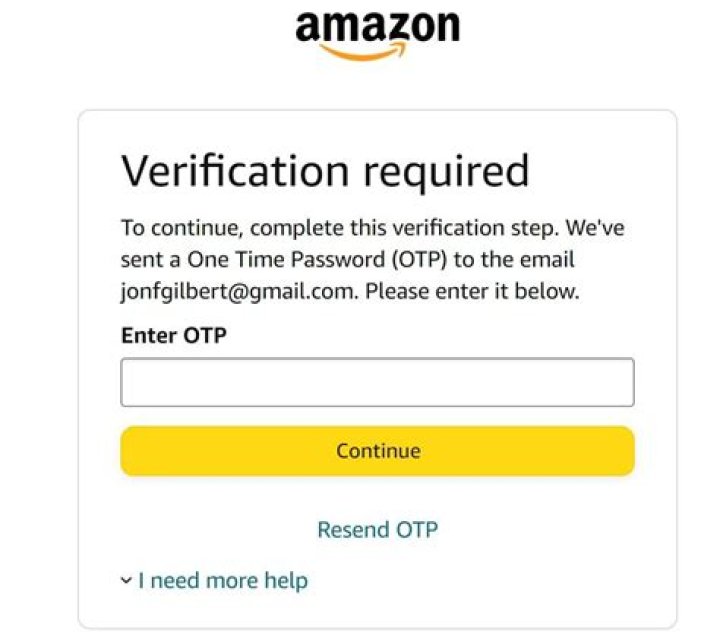 amazon otp