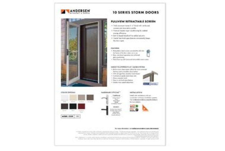 andersen storm door warranty