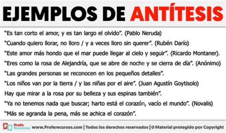 antitesis ejemplos