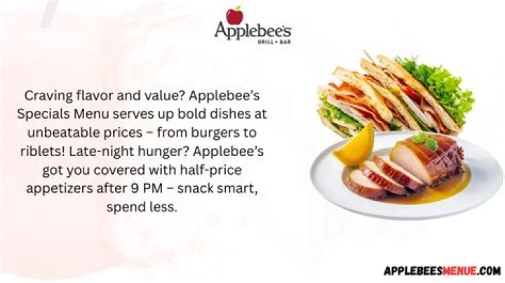 applebee’s specials today