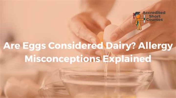 are eggs considered dairy