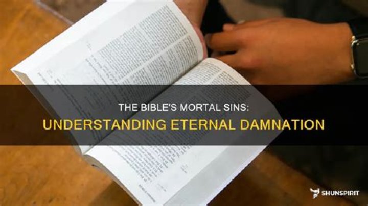 Are mortal sins in the Bible