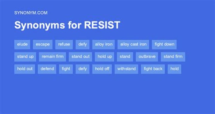 Are resist and refuse synonyms?