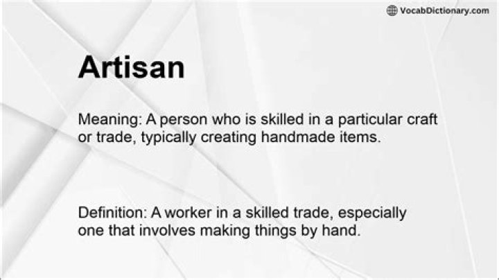 artisan meaning