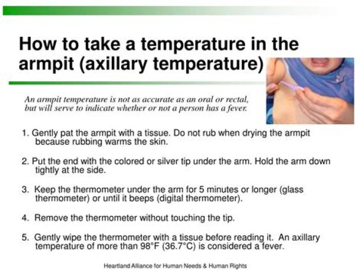axillary temperature