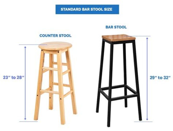 bar stool height for 45 inch counter