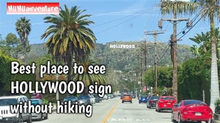 best place to see hollywood sign without hiking