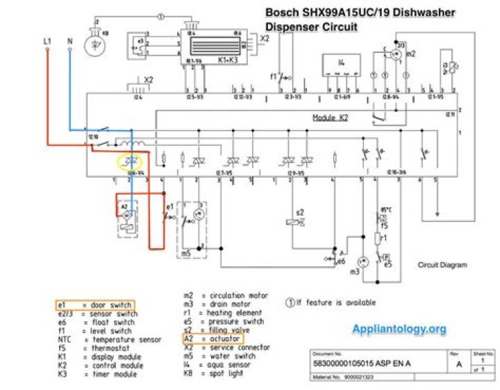 bosch dishwasher installation wiring