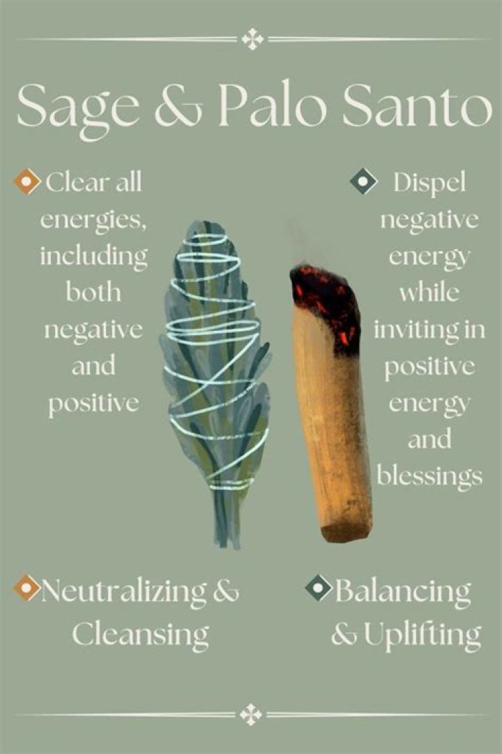 burning sage and palo santo together