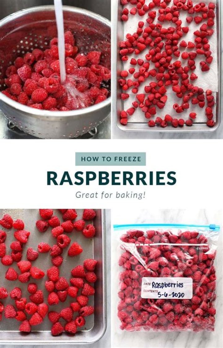 Can freeze fresh raspberries