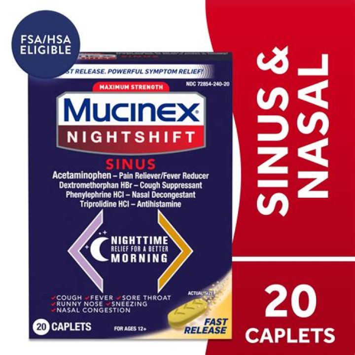 Can I take mucinex D at night?