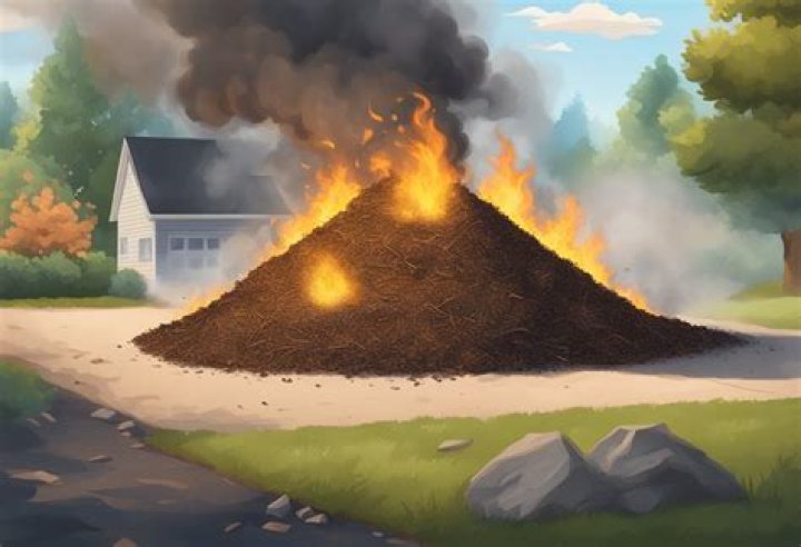 can mulch catch fire