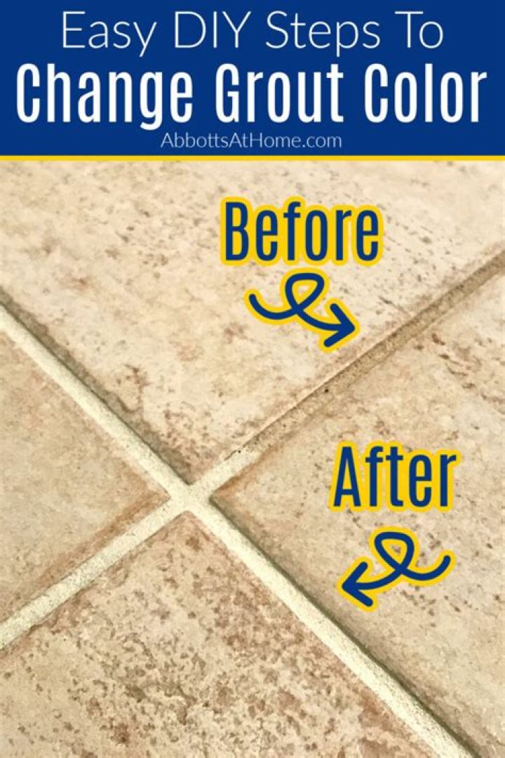 Can you change your grout color