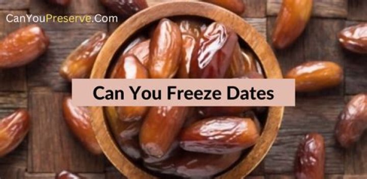 can you freeze dates