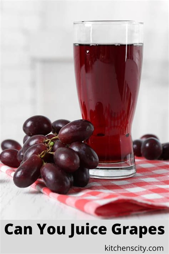 can you juice grapes