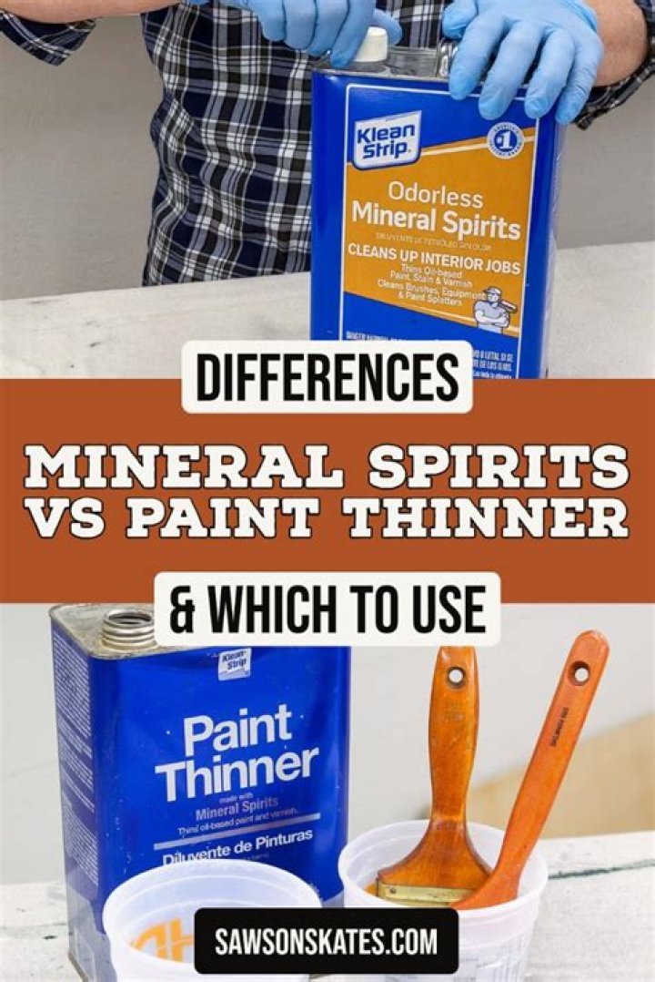 Can you mix mineral spirits and paint thinner