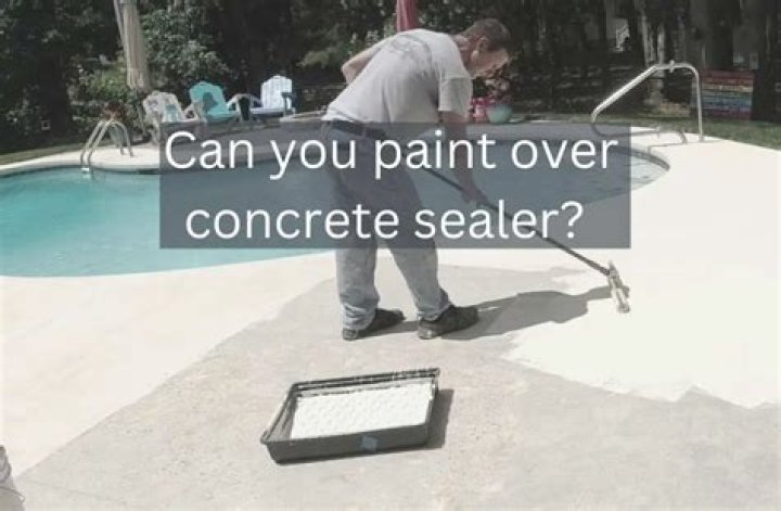 can you paint over concrete sealer