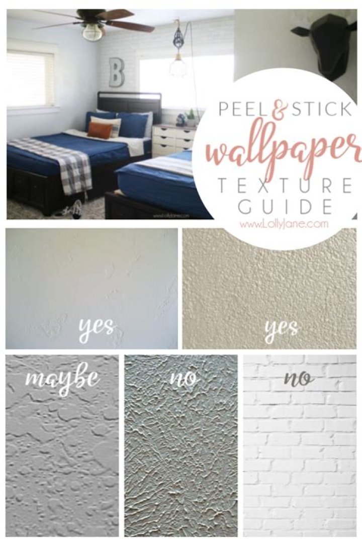 can you put peel and stick wallpaper on textured walls