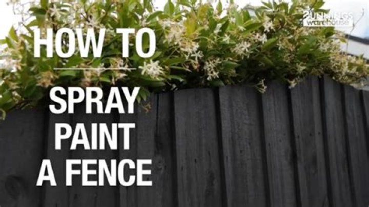 Can you spray paint a picket fence?