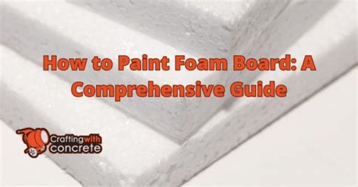 can you spray paint foam board