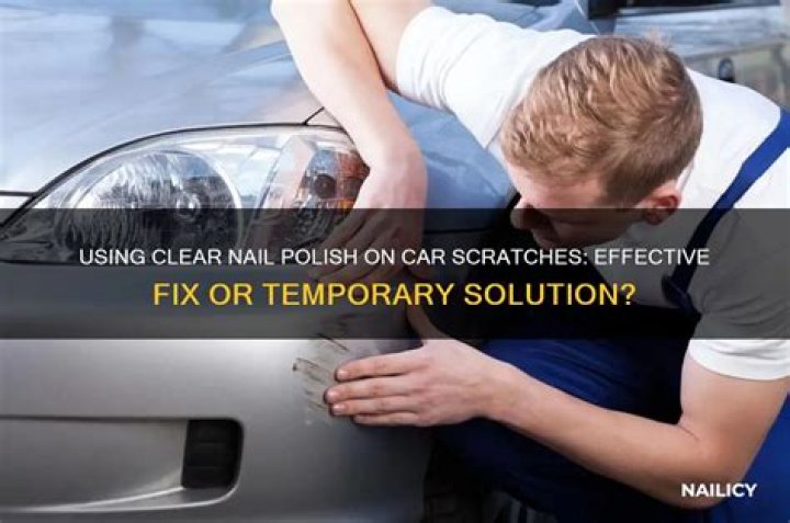 Can you use clear nail polish on car