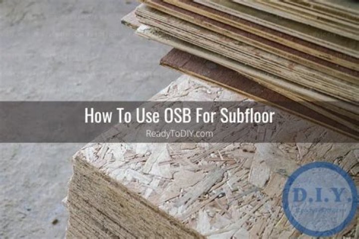 can you use osb for subfloor