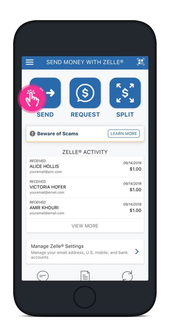 can you use zelle to transfer money to another bank