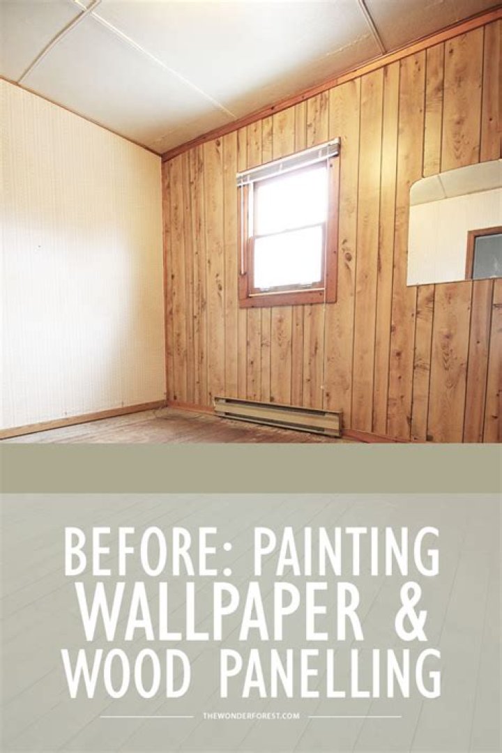 can you wallpaper over paneling