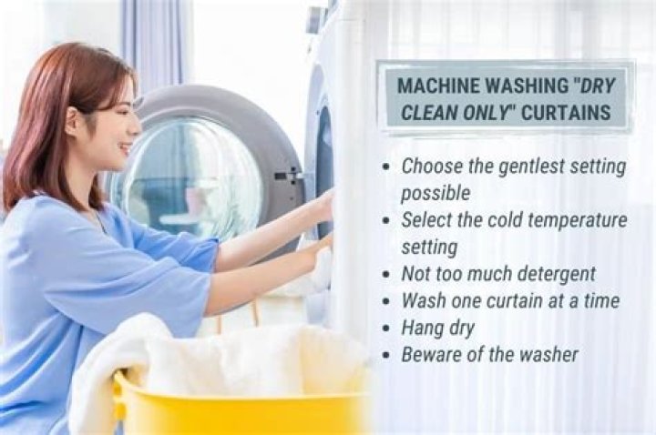 can you wash dry clean only curtains