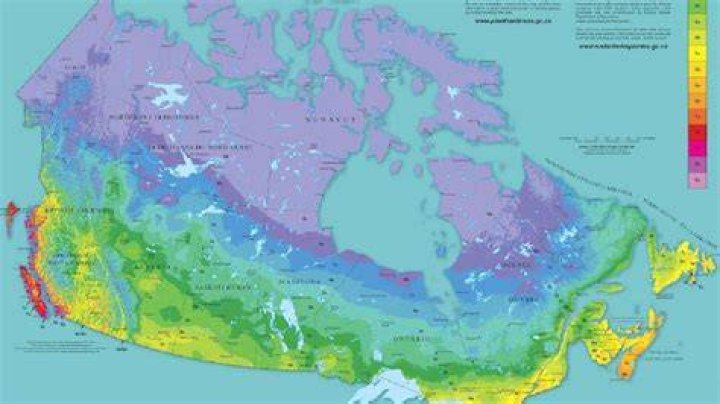 canadian hardiness zones by postal code