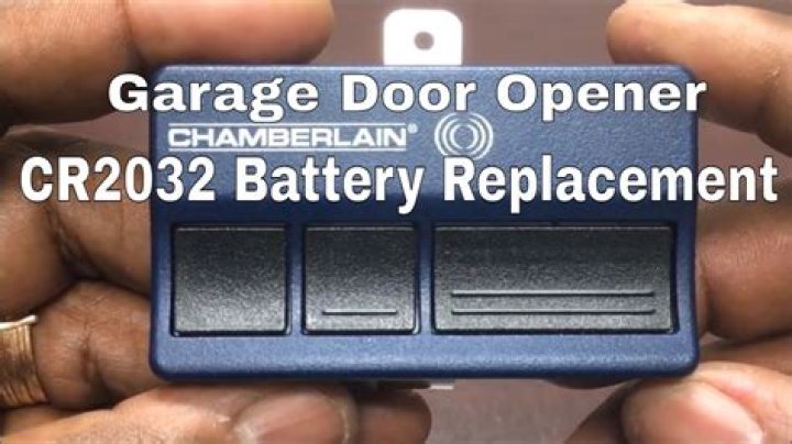 chamberlain garage door remote battery
