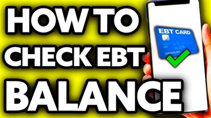 check my ebt card balance online