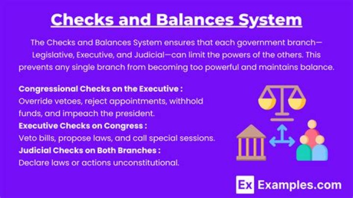checks and balances in a sentence