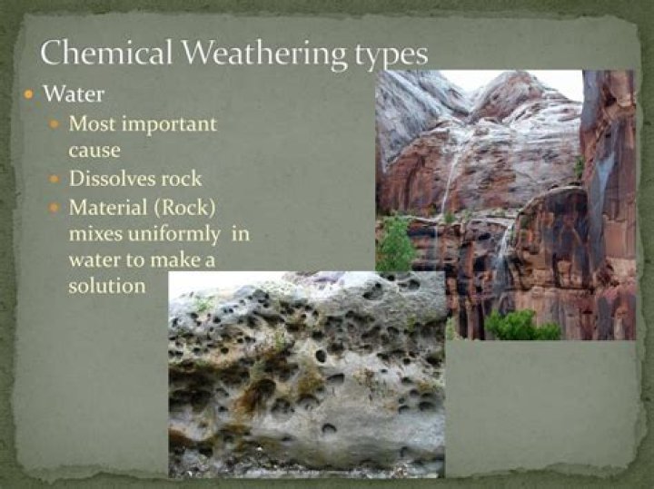chemical weathering occurs more rapidly in what kind of climates?