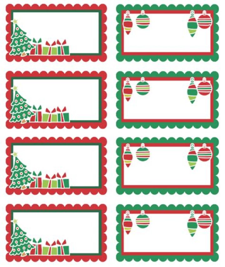 christmas labels word template
