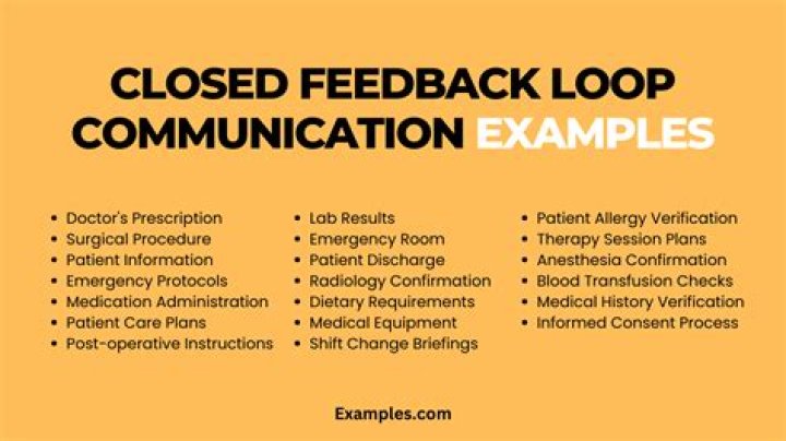 closed loop communication examples