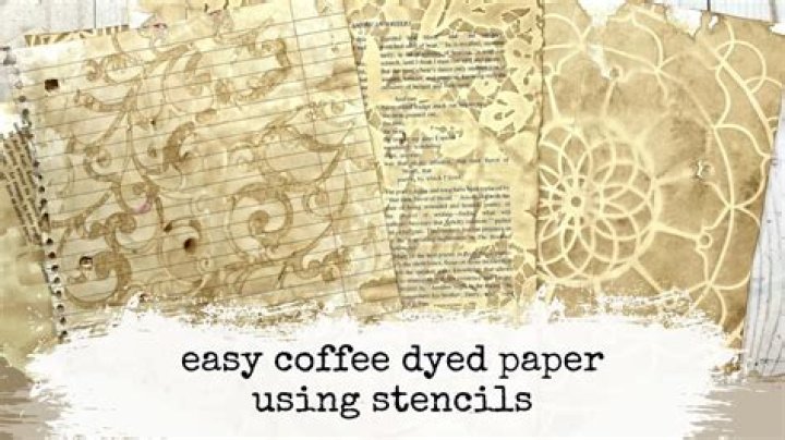 coffee stains on paper