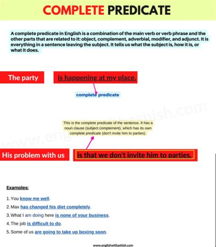 complete predicate