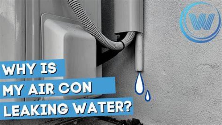 condensation pipe leaking
