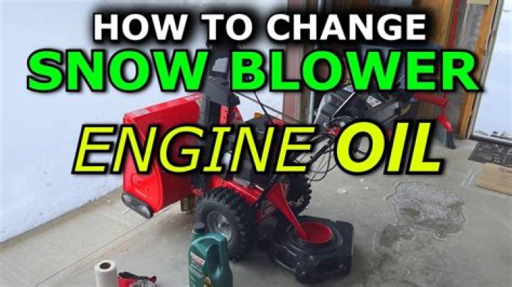 craftsman snowblower oil
