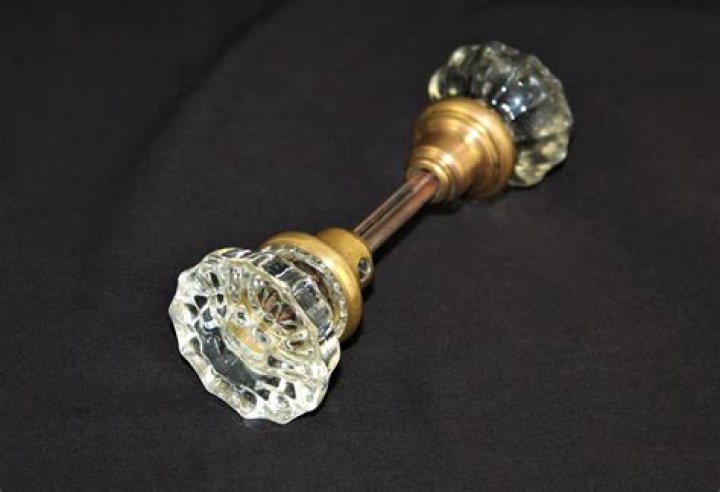 crystal door knobs vintage