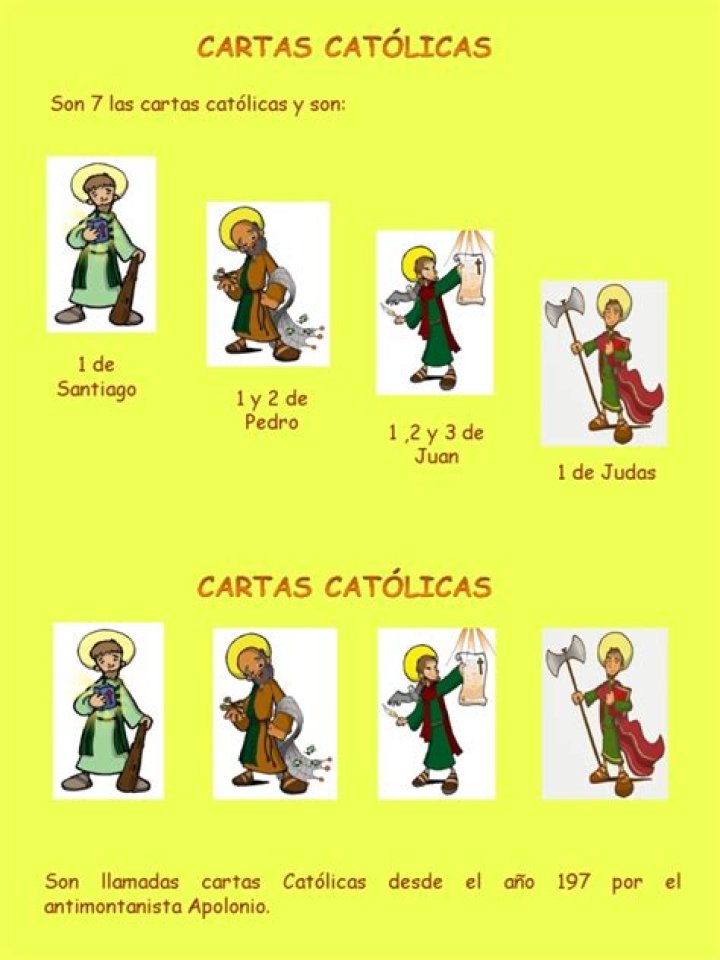¿Cuáles son las epistolas catolicas