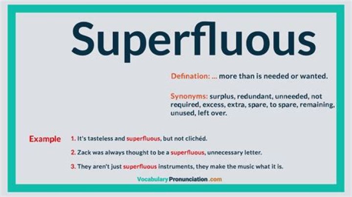 define superfluous